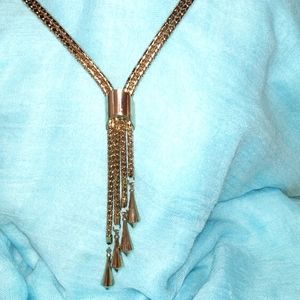 Nice tassel Silverstone necklace a few tiny marks on it unnoticable